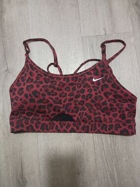 lululemon athletica Red and Black Leopard Print Sports Bra